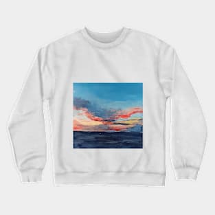 blue abstract beach Crewneck Sweatshirt